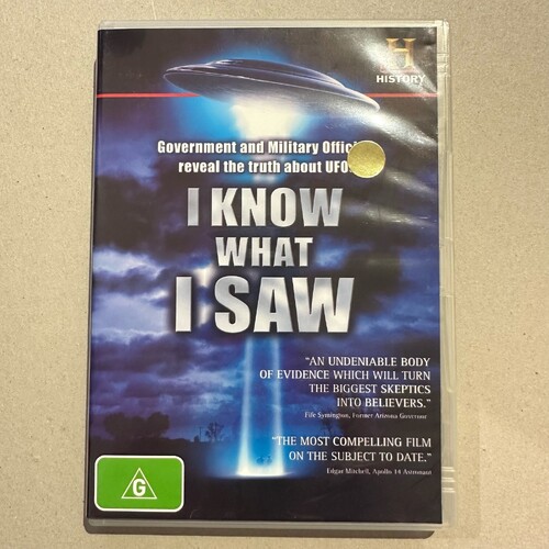 I KNOW WHAT I SAW - THE TRUTH ABOUT UFOS (Region 4 DVD, 2010)