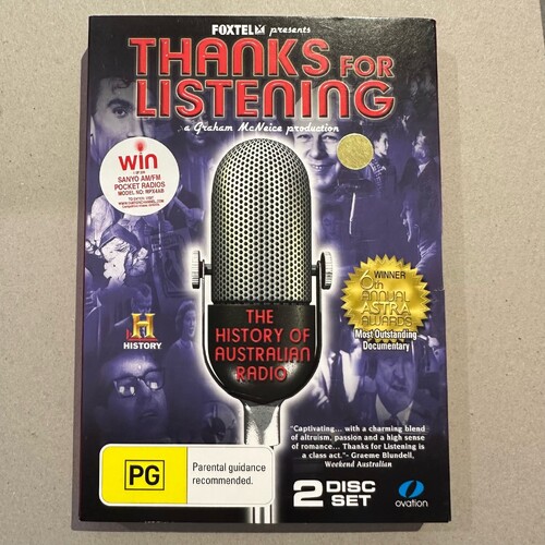 THANKS FOR LISTENING The History Of Australian Radio (2 DVD)