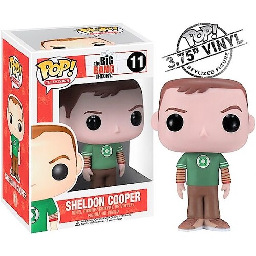 POP! Vinyl The Big Bang Theory - Sheldon Cooper (with Green Lantern shirt) #11