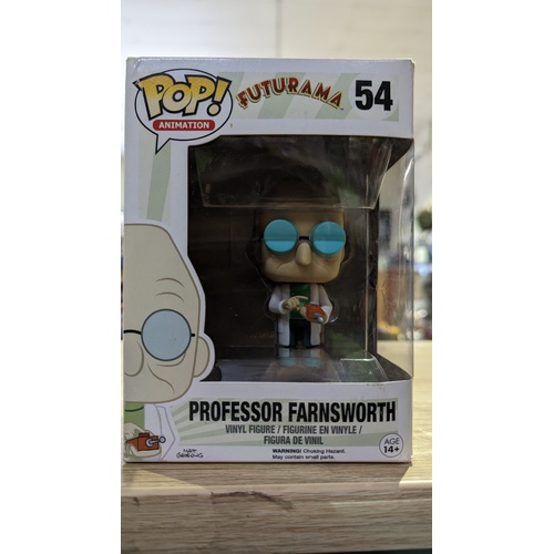 POP! Vinyl Futurama - Professor Farnsworth *Not mint box #54 Rare