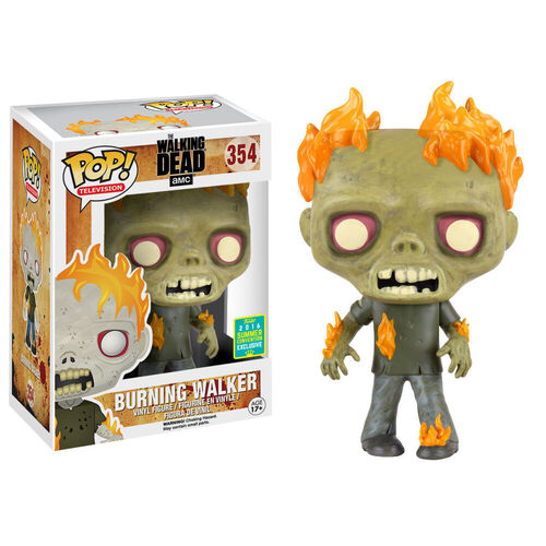 POP! Vinyl Walking Dead - Burning Walker #354 2016 SDCC Exclusive