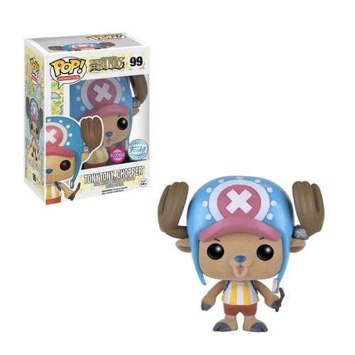 POP! Vinyl One Piece- Tony Tony. Chopper Flocked #99 Special Edition with Pop Protector