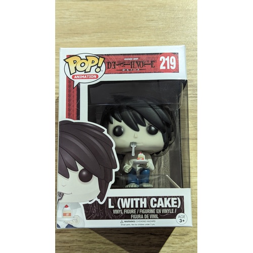 POP! Vinyl Death Note - L (with Cake) Rare Funko #219