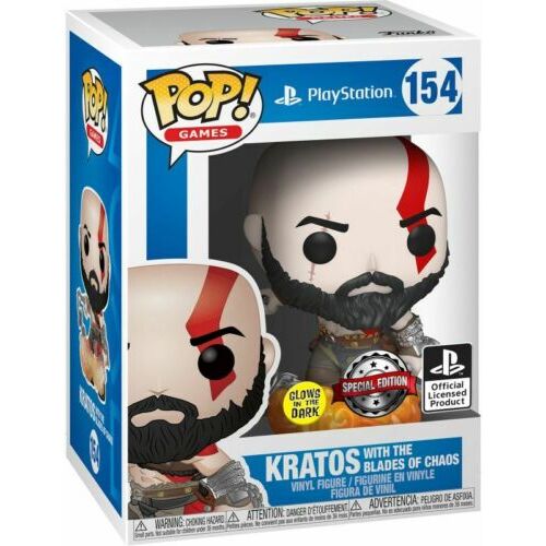 POP! Vinyl God of War - Kratos with Blades of Chaos Playstation GLOW Special Edition