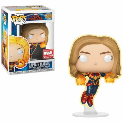 POP! Vinyl Captain Marvel - Captain Marvel GLOW #446 Exclusive Collector Corps