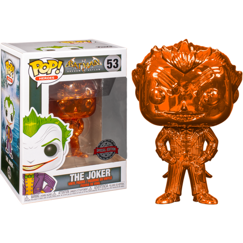 POP! Vinyl Batman Arkham Asylum - The Joker #53 Orange Chrome