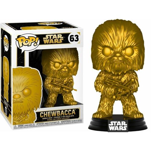 POP! Vinyl Star Wars - Chewbacca #63 Special Edition Gold Chrome Figure