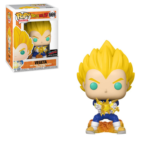 POP! Vinyl Dragon Ball Z - Vegeta #669 2019 NYCC with Pop Protector