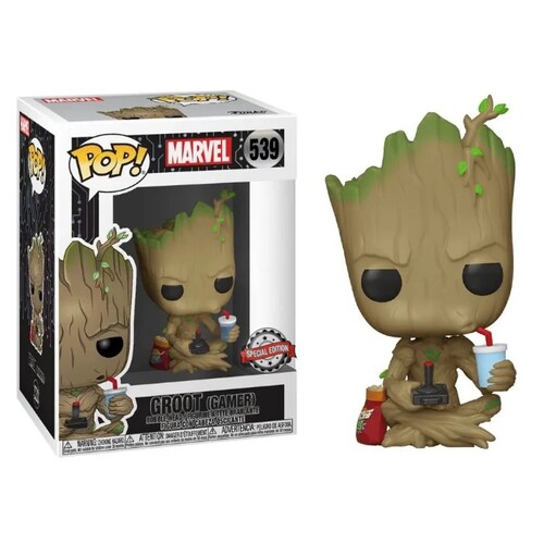 POP! Vinyl Marvel - Gamer Groot Special Edition #539 with Pop Protector