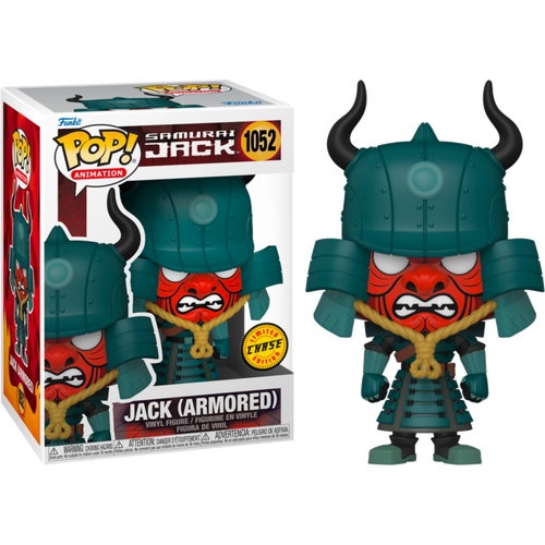 POP! Vinyl Samurai Jack - Jack (Armoured) #1052 CHASE Funko with Pop Protector