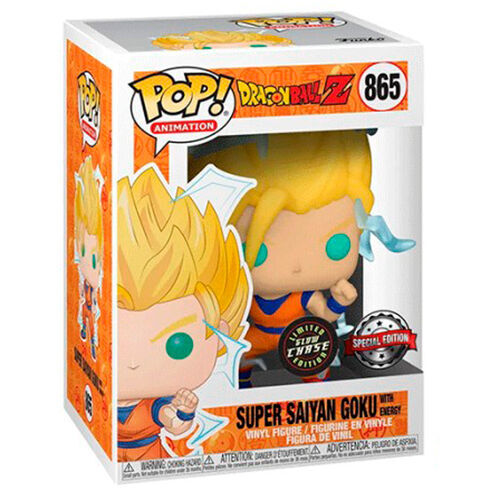 POP! Vinyl Dragon Ball Z - Super Saiyan Goku GLOW CHASE (with energy) #865