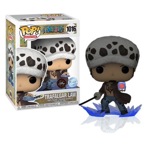 POP! Vinyl One Piece - Trafalgar Law #1016 GLOW CHASE with Pop Protector