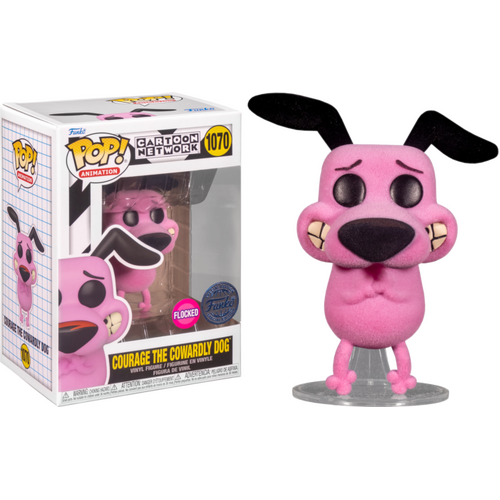 POP! Vinyl Cartoon Network - Courage the Cowardly Dog Flocked Special #1070