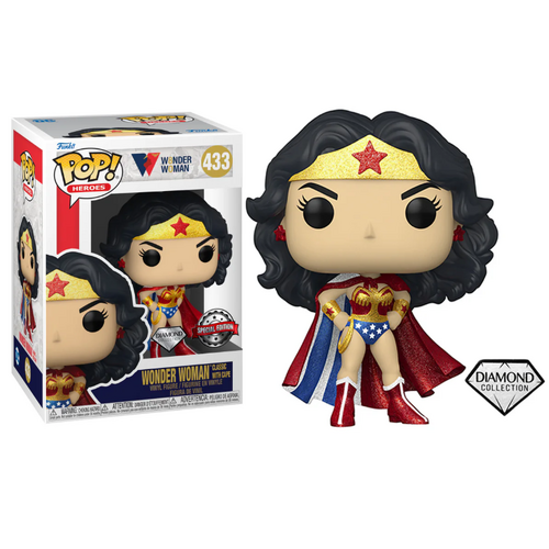 POP! Vinyl Wonder Woman (Classic with Cape) #433 Diamond Glitter Edition