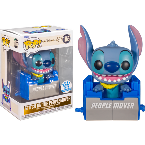 Walt Disney World - Stitch on PeopleMover 50th Anniversary Pop! Vinyl Figure (Funko / Popcultcha Exclusive) 1165