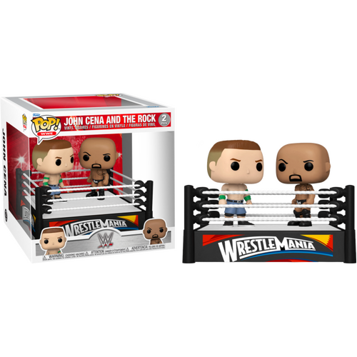 WWE - John Cena vs The Rock WrestleMania XXVIII Moment Pop! Vinyl Figure 2-Pack