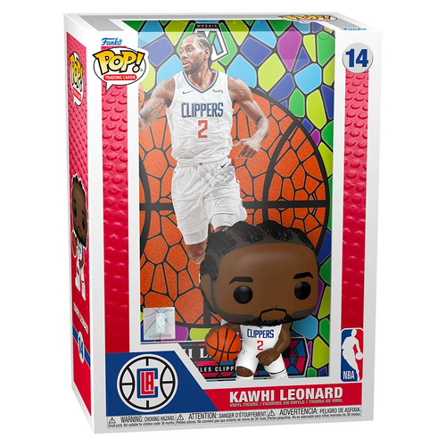 NBA Los Angeles Clippers Kawhi Leonard Mosaic Trading Cards Funko POP! Vinyl slight box damage