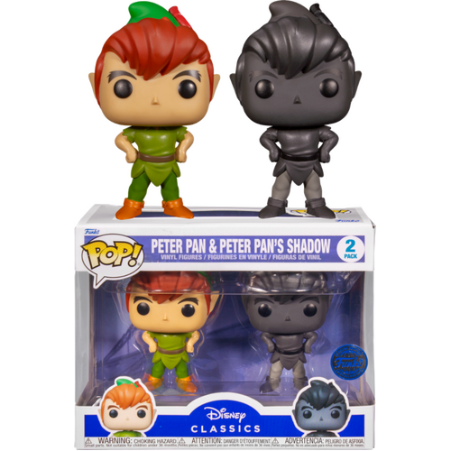 POP! Vinyl Peter Pan - Peter Pan & Peter Pan’s Shadow Pop! Vinyl Figure 2-Pack