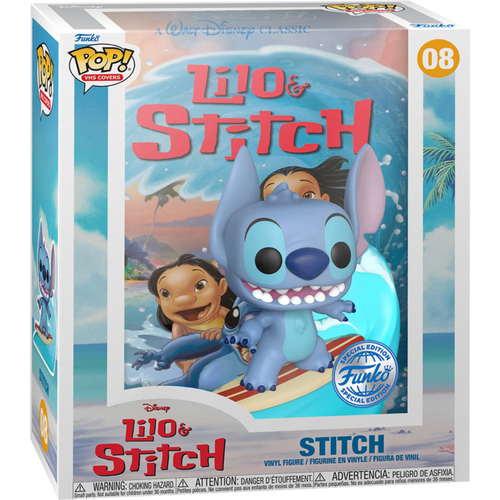 Lilo & Stitch - Stitch on Surfboard #08 Pop! VHS Covers Vinyl Figure [RS]