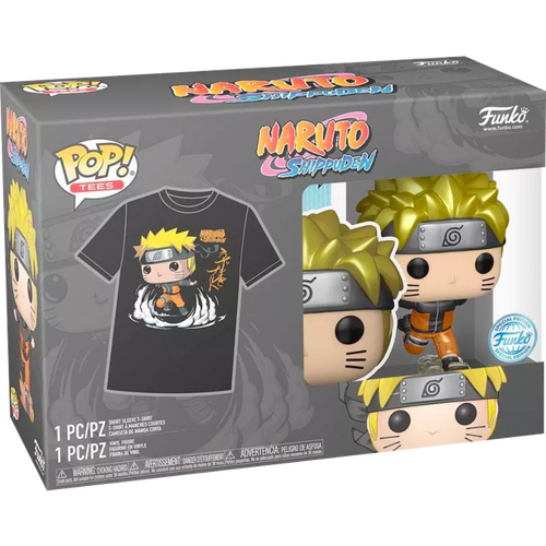 Naruto: Shippuden - Naruto Running Metallic Pop! Vinyl Figure & T-Shirt Box Set XL