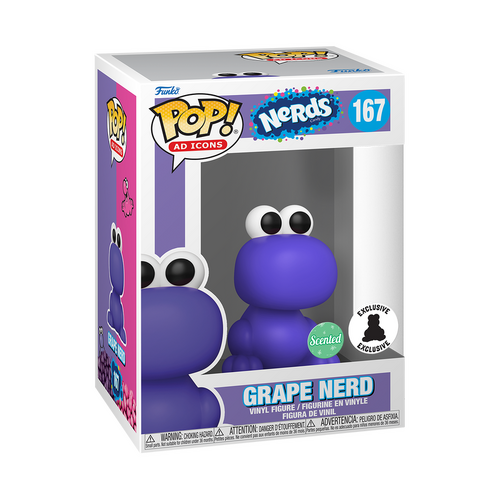 Funko pop GRAPE Nerd #167 Scented Vinyl Figure Exclusive Ad Icons Nerd