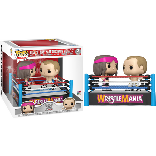 WWE - Bret “Hit Man” Hart vs. Shawn Michaels Wrestlemania XII Pop! Moment Vinyl Figure 2-Pack