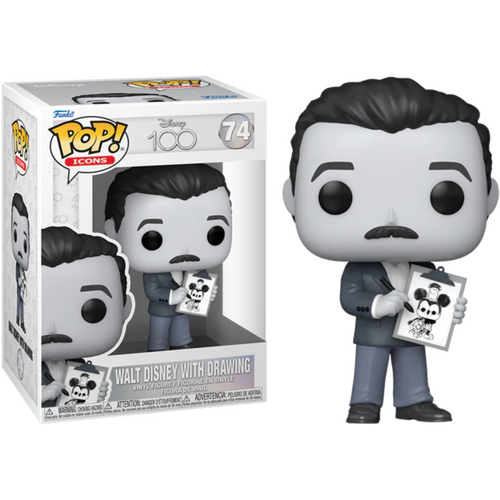 POP! Vinyl Disney 100 Years - Walt Disney with Drawing B/W #74