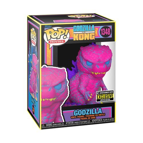 Godzilla vs. Kong Godzilla Black Light Pop! Vinyl Figure - Entertainment Earth Exclusive (tickered)