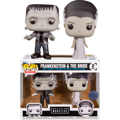 Bride of Frankenstein (1935) - The Monster & The Bride Black & White Pop! Vinyl Figure 2-Pack