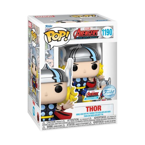 Marvel Comics - Thor Avengers 60th US Exclusive Pop! Vinyl with Pin [RS] #1190