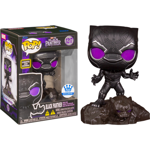 Black Panther (2018) - Black Panther Pop! Vinyl Figure with Lights & Sounds (Funko / Popcultcha Exclusive) 1217