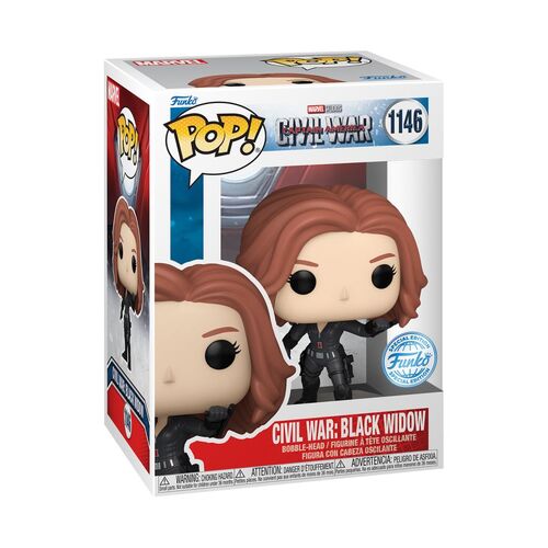 Captain America 3: Civil War - Black Widow Build-A-Scene US Exclusive Pop! Vinyl 1146