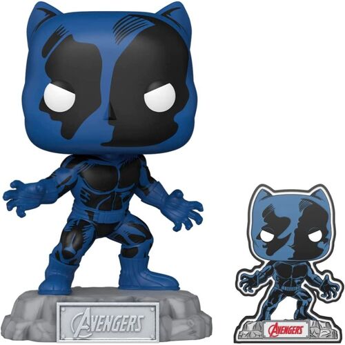 Marvel Comics - Black Panther Avengers 60th US Exclusive Pop! Vinyl with Pin [RS] #1244