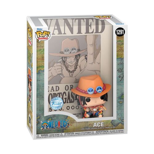 One Piece - Portgas D Ace Wanted US Exclusive Pop! Cover [RS] #1291