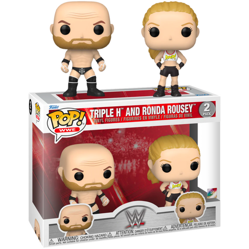 WWE - Triple H & "Rowdy" Rhonda Rousey Pop! Vinyl Figure 2-Pack