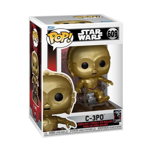 Star Wars: Return of the Jedi 40th Anniversary - C3P0 in chair Pop! Vinyl #609