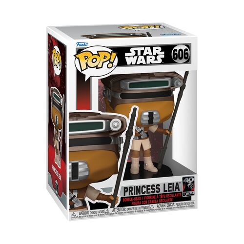 Star Wars: Return of the Jedi 40th Anniversary - Leia Boushh Pop! Vinyl #606