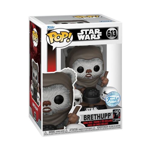 Star Wars: Return of the Jedi 40th Anniversary - Ewok with Helmets US Exclusive Pop! Vinyl [RS] #613