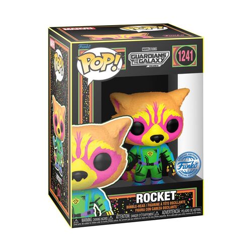 Guardians of the Galaxy: Vol. 3 - Rocket US Exclusive Blacklight Pop! Vinyl 1241