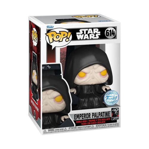 Star Wars: Return of the Jedi 40th Anniversary - Emperor Spectating US Exclusive Pop! Vinyl [RS] #614