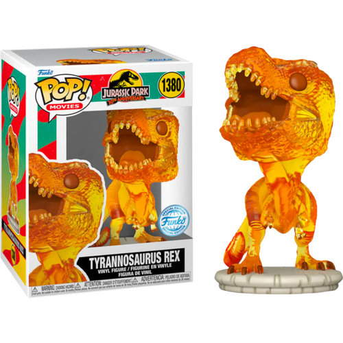 Jurassic Park - Tyrannosaurus Rex (Amber) 30th Anniversary Pop! Vinyl Figure 1380