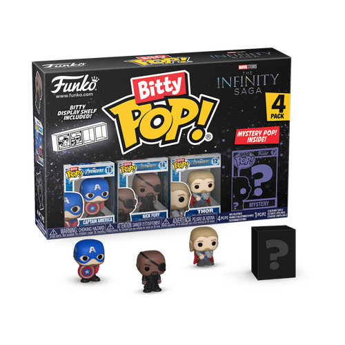 POP! Vinyl Marvel Comics - Captain America Bitty Pop! 4-Pack