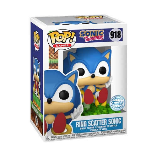 Sonic the Hedgehog - Ring Scatter Sonic US Exclusive Pop! Vinyl 918