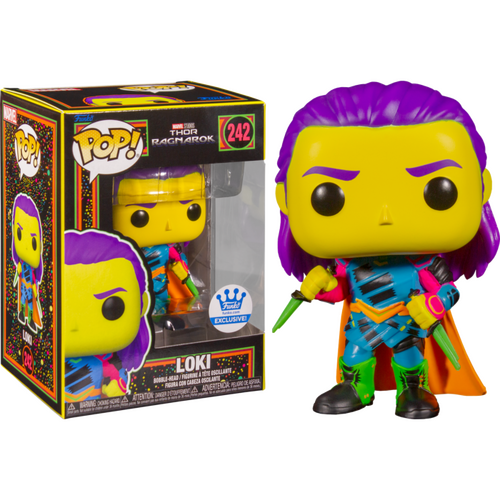 Thor 3: Ragnarok - Loki Blacklight Pop! Vinyl Figure (Funko / Popcultcha Exclusive) 242