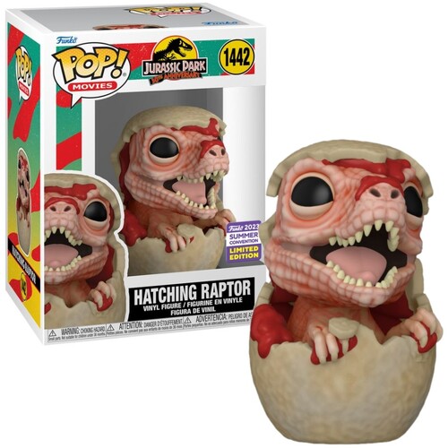 Jurassic Park - Hatching Raptor SDCC 2023 US Exclusive Pop! Vinyl [RS] #1442