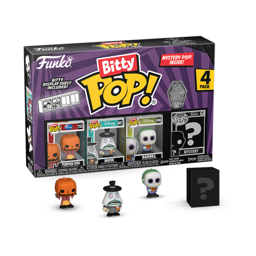 The Nightmare Before Christmas - Pumpkin Jack Bitty Pop! 4-Pack