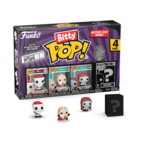 The Nightmare Before Christmas - Santa Jack Bitty Pop! 4-Pack