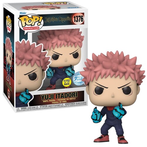 Jujutsu Kaisen - Yuji Itadori Divergent Fist US Exclusive Glow Pop! Vinyl [RS] #1376