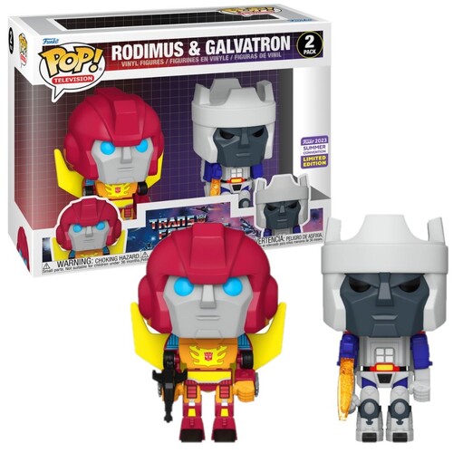 Transformers - Rodimus & Galvatron SDCC 2023 US Exclusive Pop! Vinyl 2-Pack [RS]