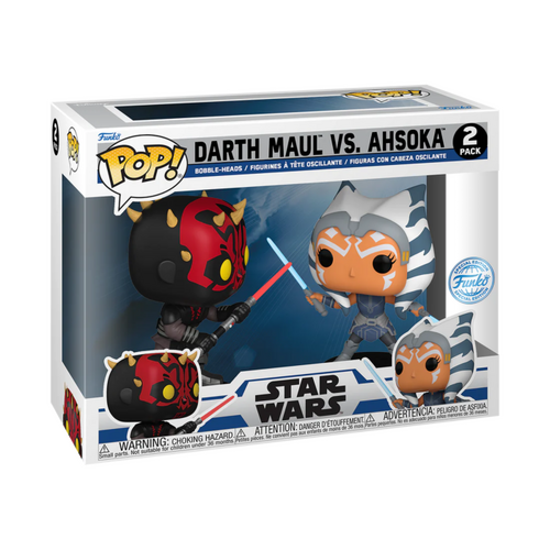 Star Wars: The Clone Wars - Darth Maul vs. Ahsoka Tano Pop! Vinyl Figure 2-Pack